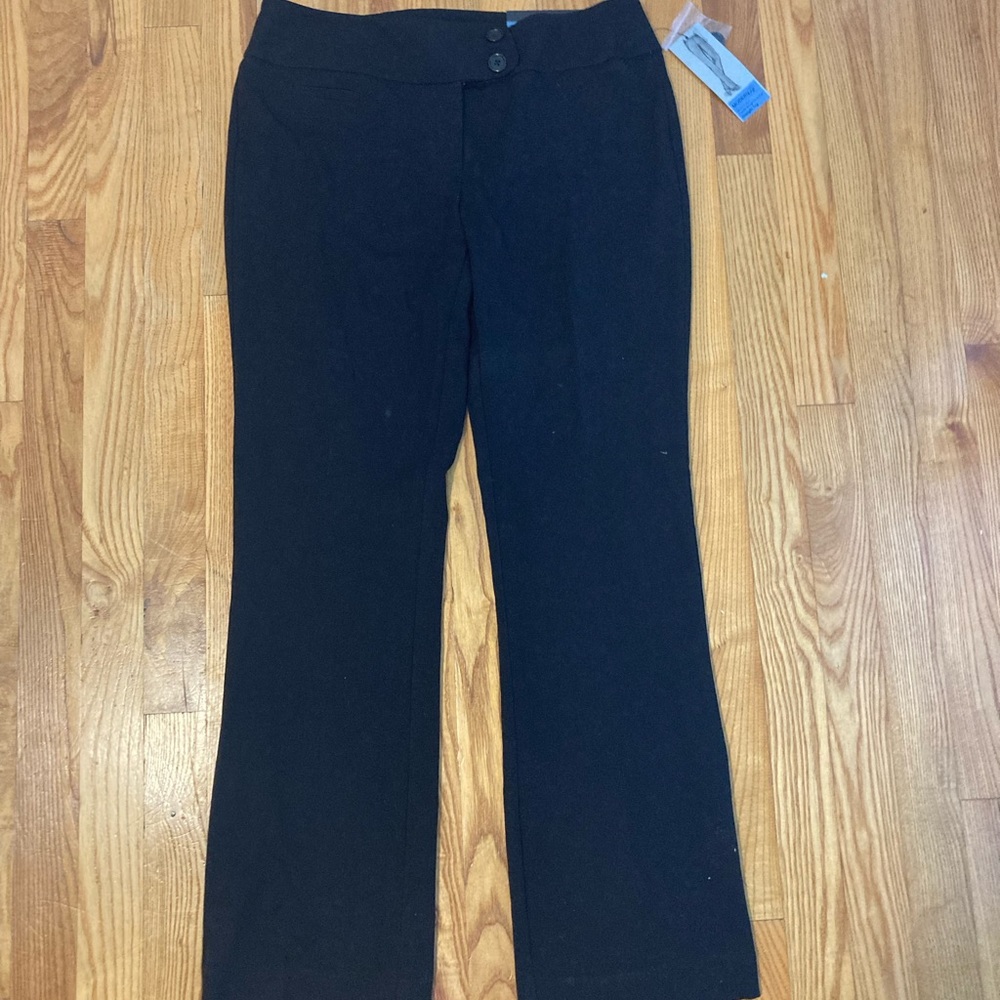 Straight leg fit black dress pants size 8 petite